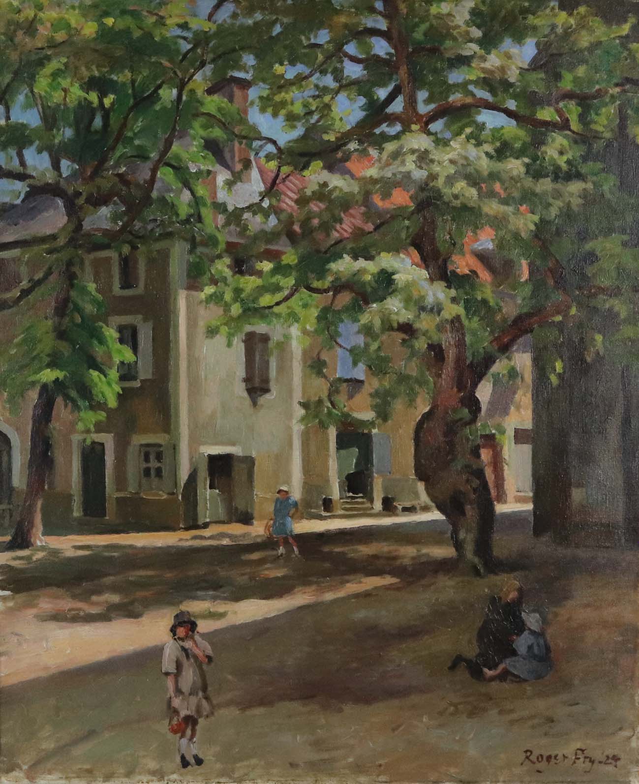 "The Town Square, France" by  Roger Fry