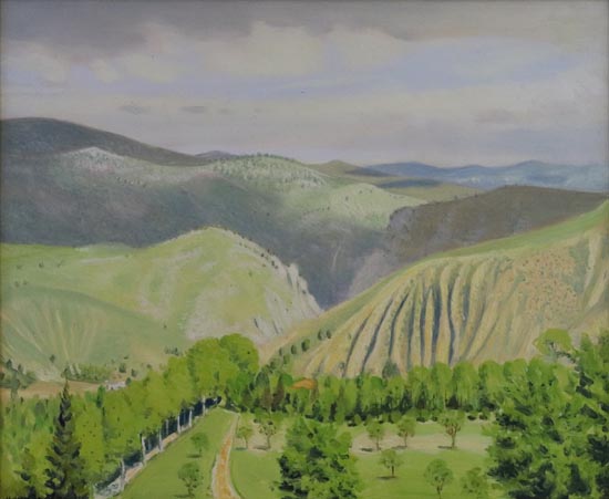 Alpine Landscape by Robert Morson Hughes