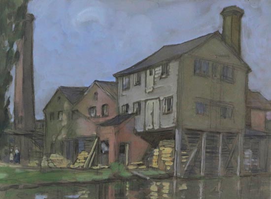 Boxmoor Timber Mill by Horace Mann Livens